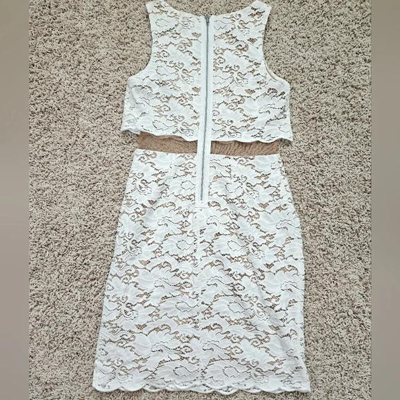 Bailey 44 White Lace Desert Moon Dress - size 4 - Picture 8 of 12